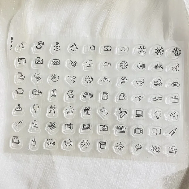 Clear Stamp Transparent Silicone Stamp Seal Sheet For Scrapbooking Photo Album Decoration clear stamps clear rubber stamps
