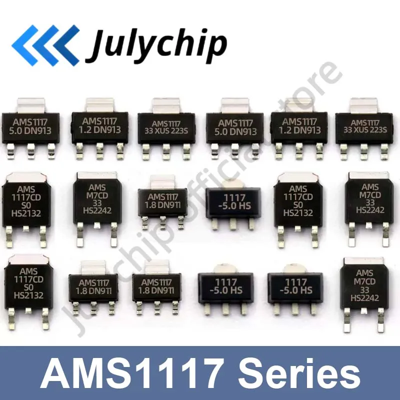 20-pcs-AMS1117-AMS1117-3-3V-AMS1117-ADJ-AMS1117-1-8-AMS1117-1-2-AMS1117 ...