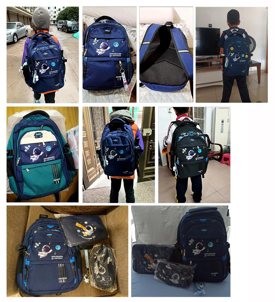 Astronaut Backpack Boy Elementary Student Bag Children New School Bags for Boys Kids Schoolbags Waterproof Book Bag mochilas 5