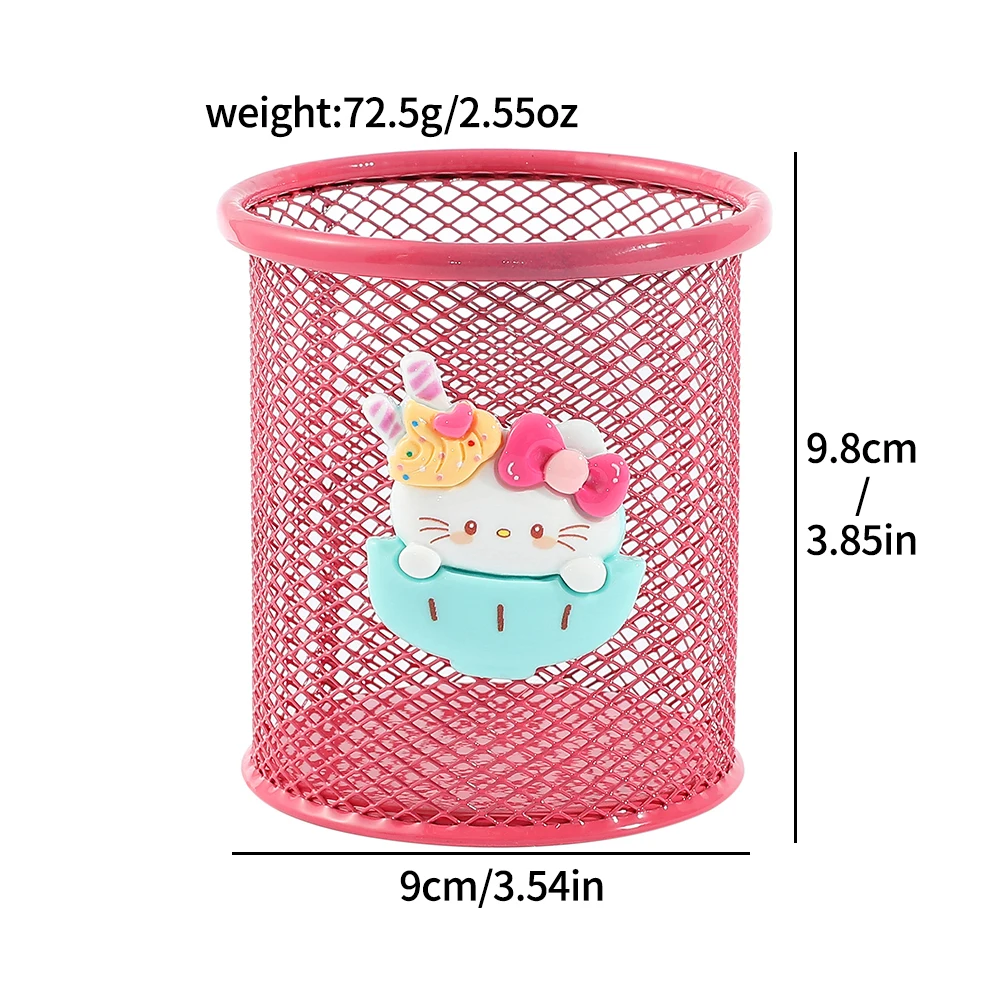 Cartoon Hellokitty Pen and Brush Holder Makeup Brush Bucket Stationery Storage