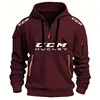 New Autumn Winter Autumn Winter Russia CCM HOCKEY Sports men's Hoodies Sweatshirts multi-pocket zipper loose casual hoodie coat 4