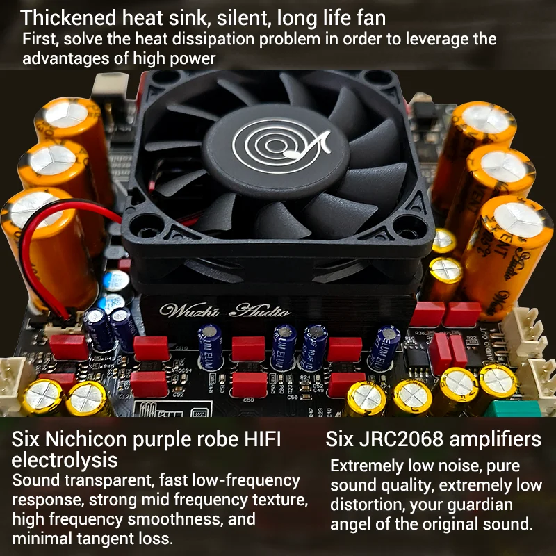 ZK-AS21P TPA3255*2 2.1 Channel Bluetooth Power Amplifier Board