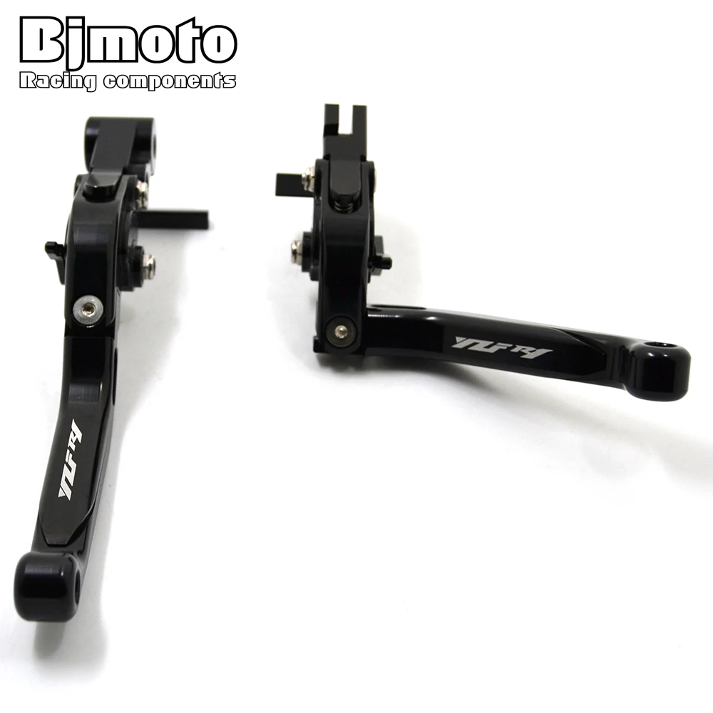 Bjmoto Yzf-R1 Motorbike Cnc Adjustable Foldable Extendable Brake Clutch Levers For Yamaha Yzf R1 2015 2016 2017