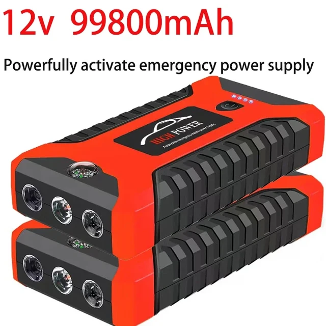 EAFC 12V Car Jump Starter Power Bank Portable Car Battery Booster  ChargerStarting Device Auto Emergency Start