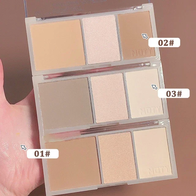 3-Color Bronzer Contouring Palette Image 4