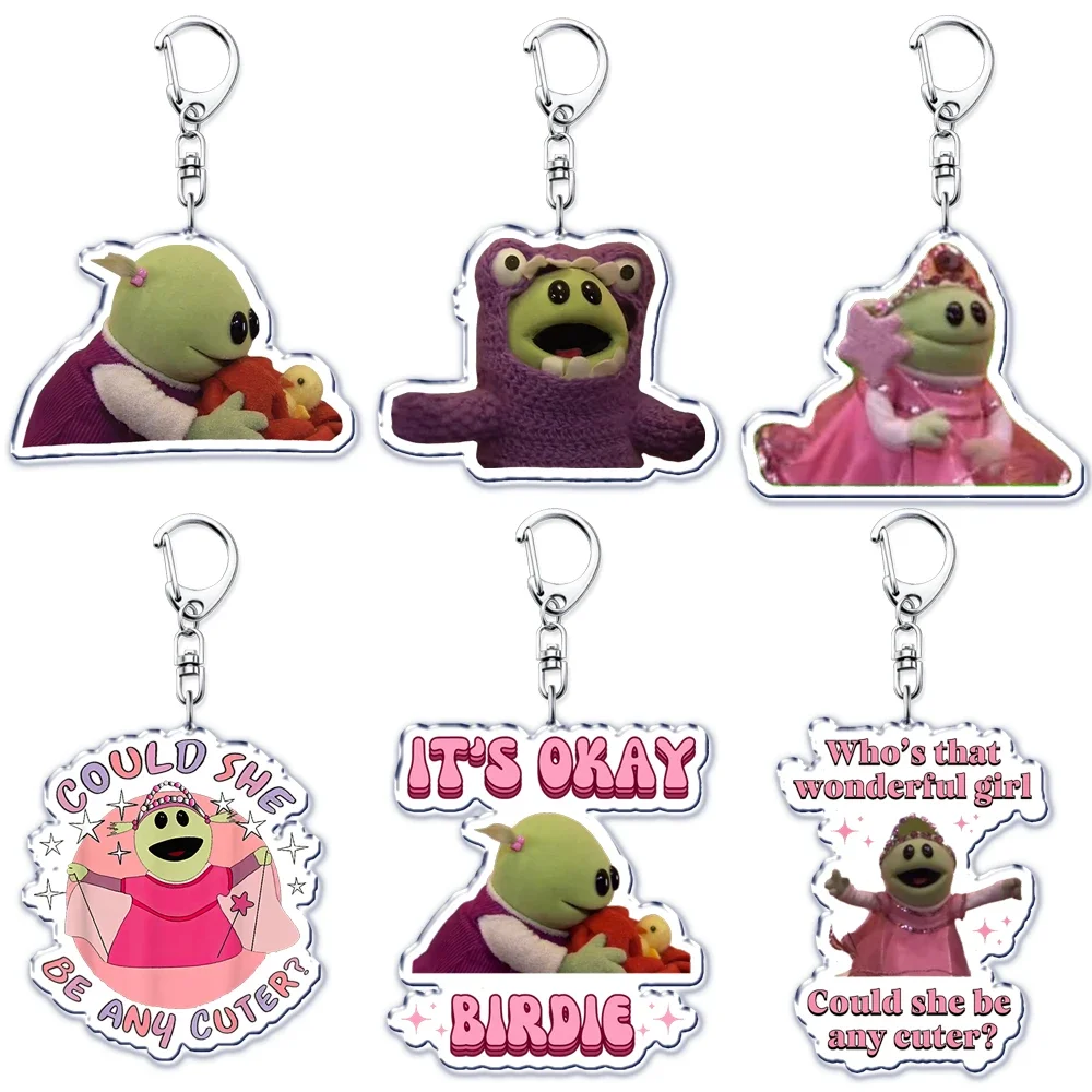 

Cute Whos That Wonderful Girl Key Chain Keychains Ring for Accessories Nanalan Mona Bag Pendant Keyring Jewelry Gifts