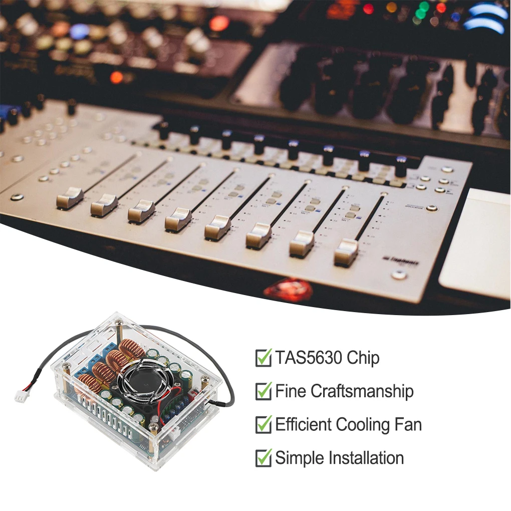 TAS5630 Digital Amplifier Board Professional 2x300W Dual Channel Amplification Fitting HiFi