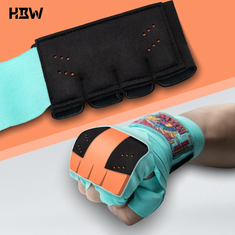 Boxing Hand Warps add Non-Newtonian Fluid Material Boxing Bandages Inner Gloves with Combat Training Handguard Elasti