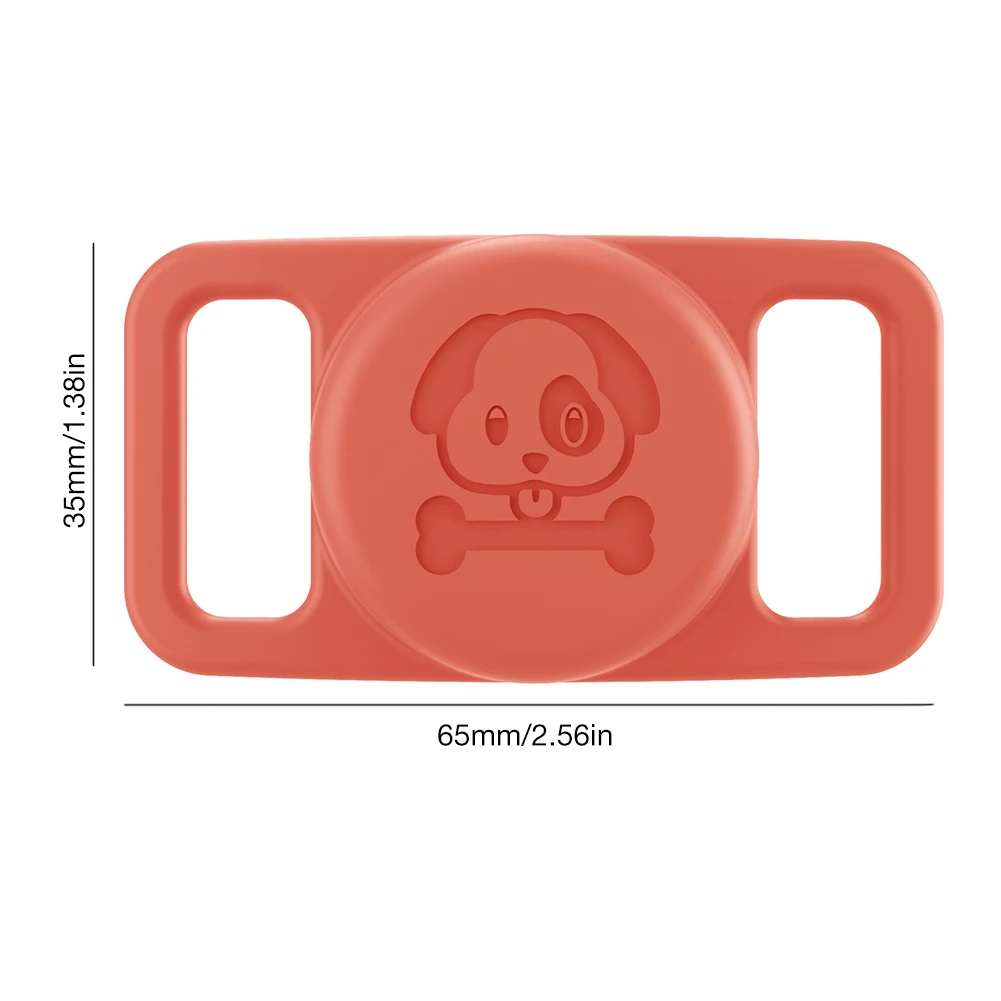 For Apple Airtag Case Anti-lost Tracker Case Waterproof For AirTag Dog Collar Holder Pet Collar Silicone Scratch-Resistant