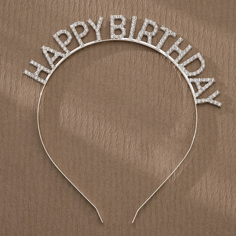 Alphabet hair bands Birthday Bride Masquerade Bridal Headdress Women Alloy Hair Accessories Hair Jewelry Headpiece Headwear Gift bridal hair accessories hair accessories