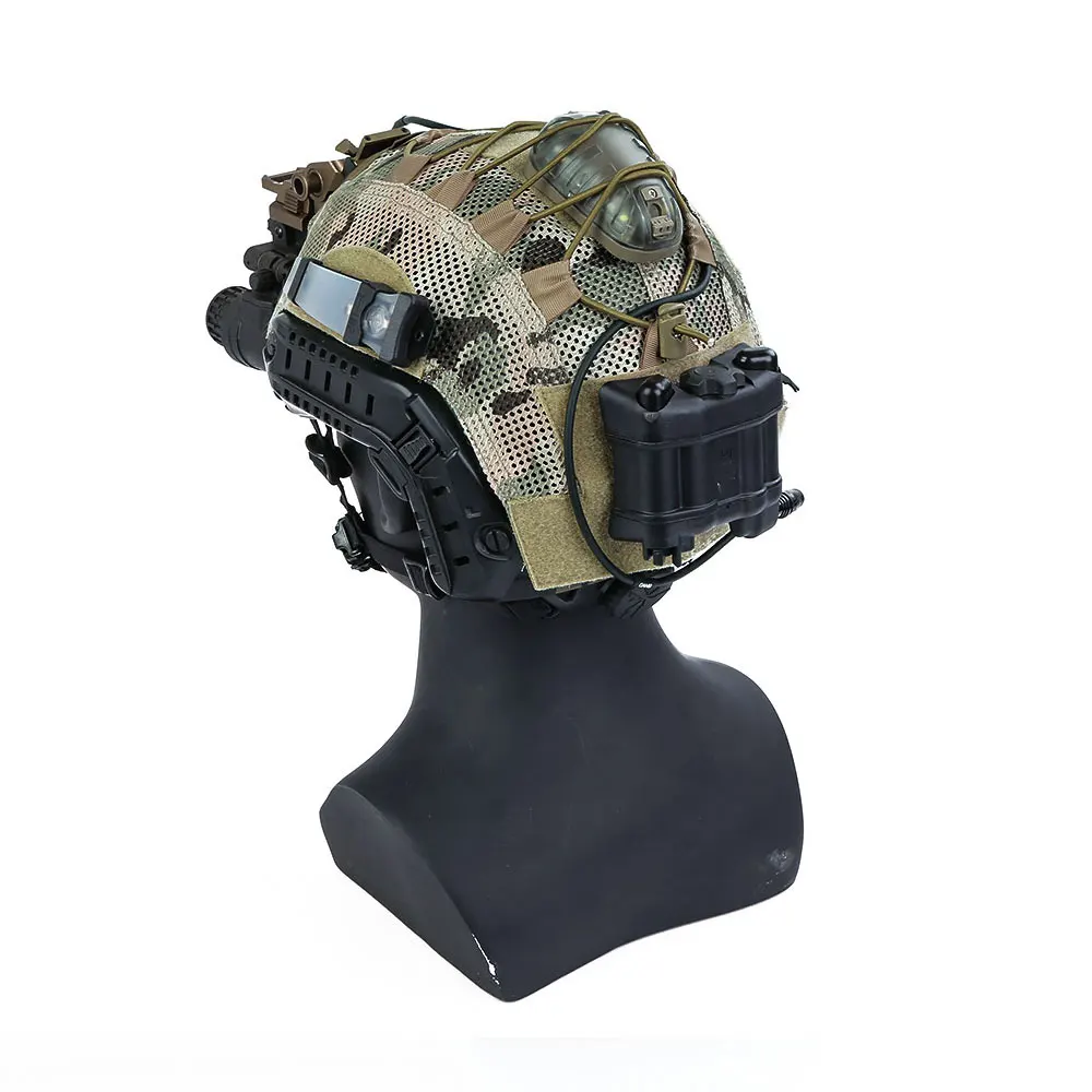 Cache Casque Tactique WoSporT FAST Helmet Cover - Tissu Camo Pour Airsoft