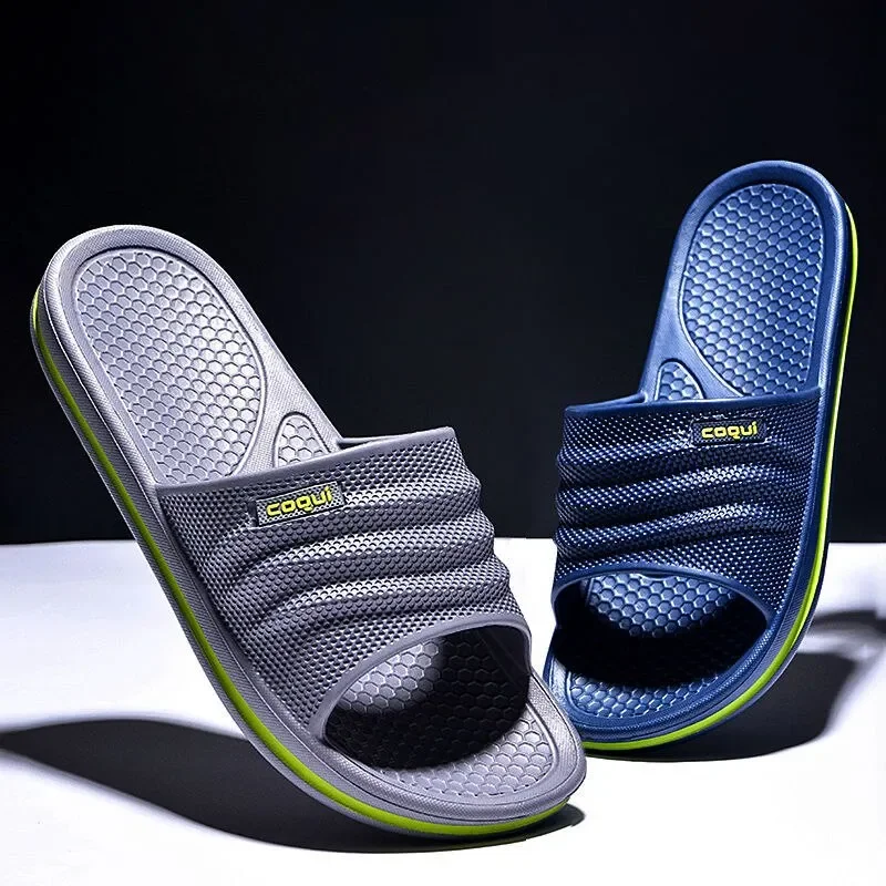 

Men Indoor Slippers Summer Home Bathroom Sandals Outdoor Beach Flip Flops Shoes 2023 Man Comfortable Cloud Shower Slides