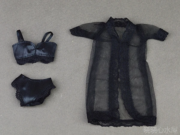 30-Puppen-Kleidungsset / Spitzen-Pyjama, Nachthemd, Nachtwäsche, Outfit, Kleidung für 1/6 Xinyi FR ST OB BB Doll / Mädchenspielzeug – Detail 7