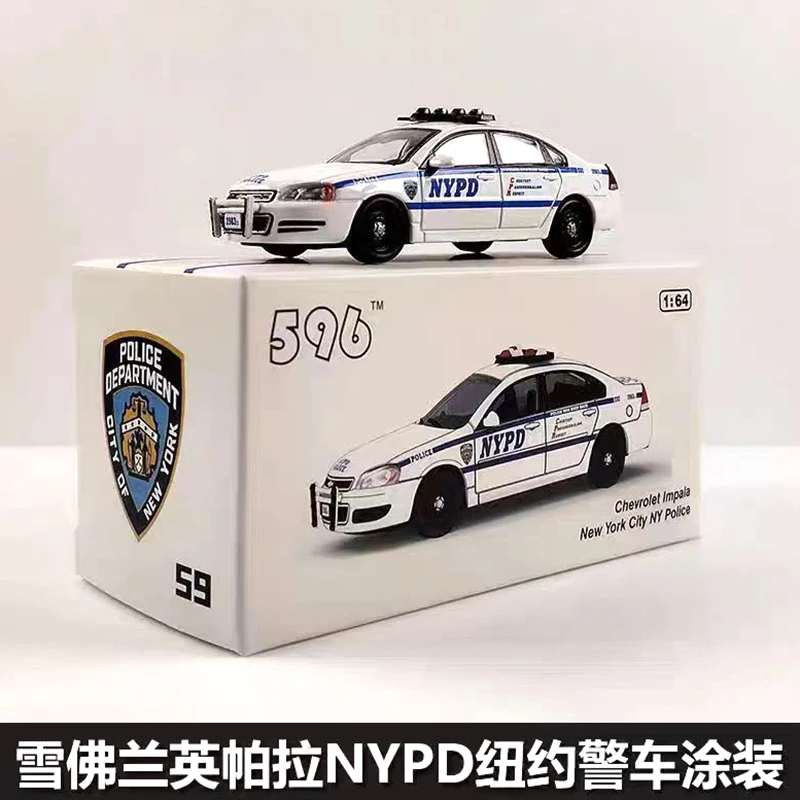 Model 596 1:64 Impala LAPD Police Model Car Souvenir Classic