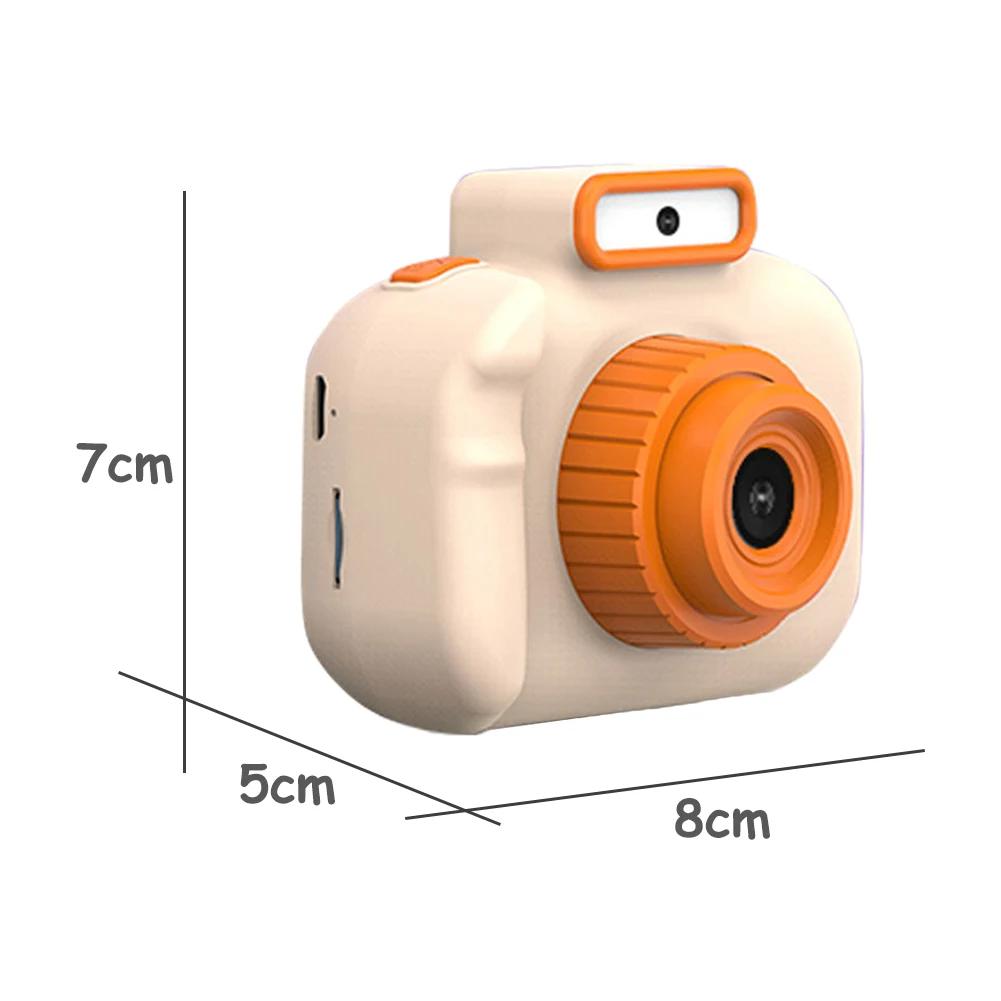 Cartoon Child Camera Educational 2 Inch HD IPS Screen Digital Camera Birthday Gift Kids Digital USB Charging with Lanyard