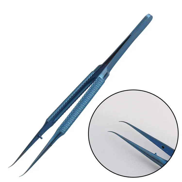 Professional Titanium Alloy Tweezers 0.15mm Edge Precise Fingerprint Fly Line Picker Tweezers Straight Bend For iPhone Repair