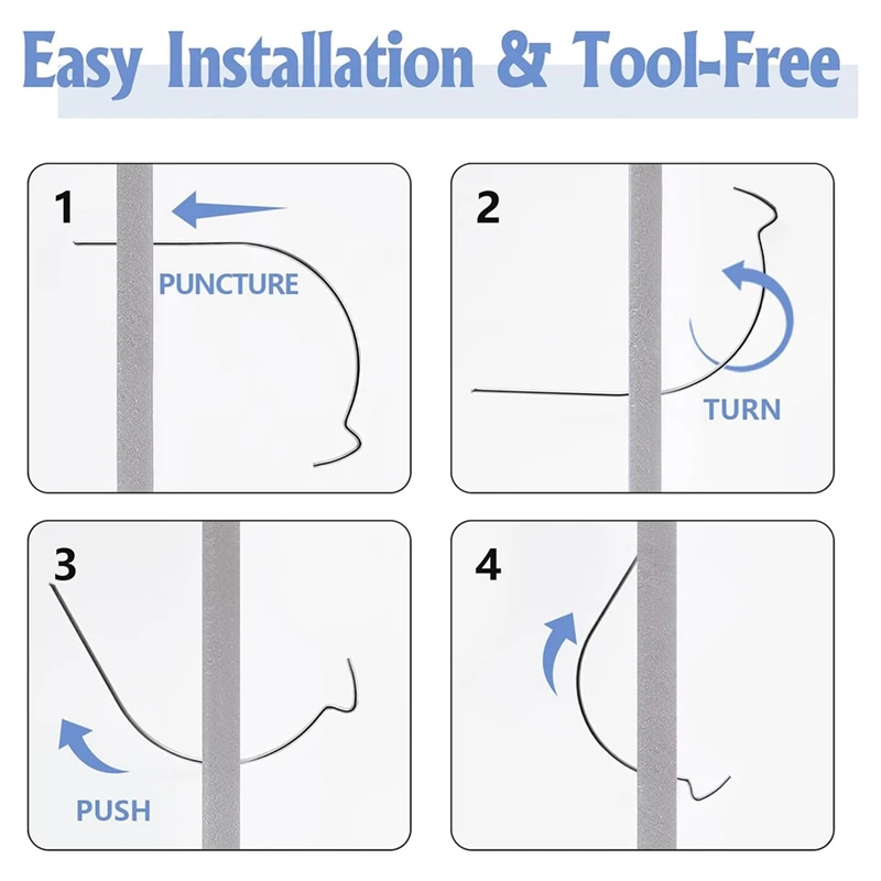 20PCS Picture Hangers For Drywall, Stainless Steel Super Hooks, Wall Hooks For Hanging,Picture Hanging Kit, Picture