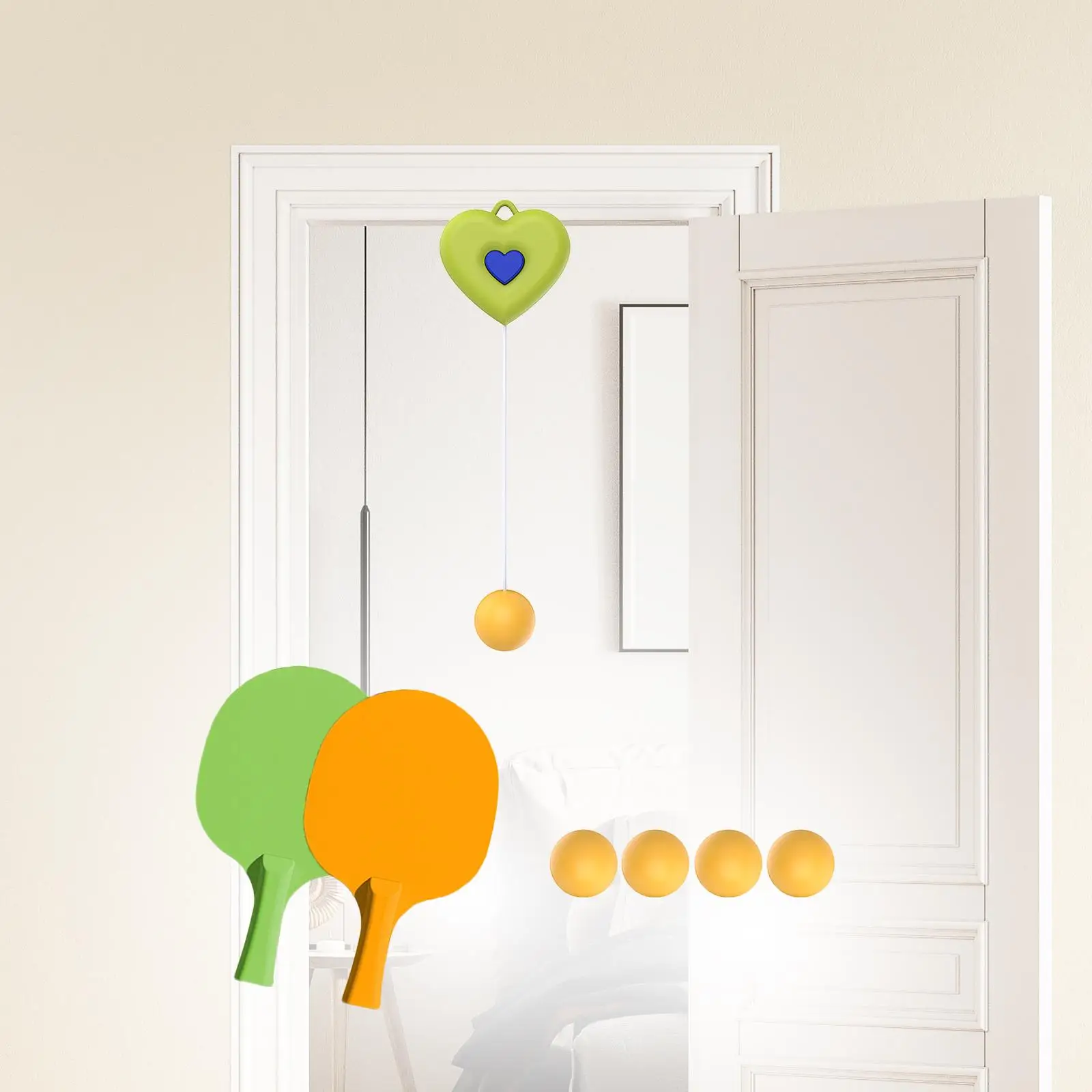 Table Tennis Trainer Portable with Racket Ball Parent Child Interaction Toy for Table Tennis Trainer Portable with Racket Ball Parent Child Interaction Toy for