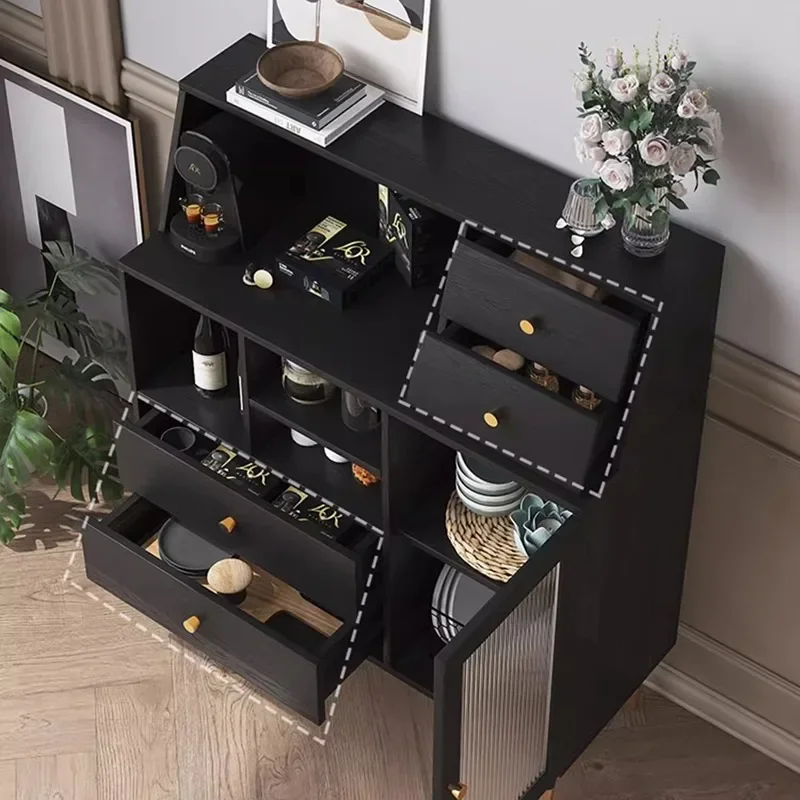 Prefab Sideboard Shelf et Cabinet Kitchen Dining Room Modern Table Storage Wheel Patio Furniture Outdoor Set Organizer Home
