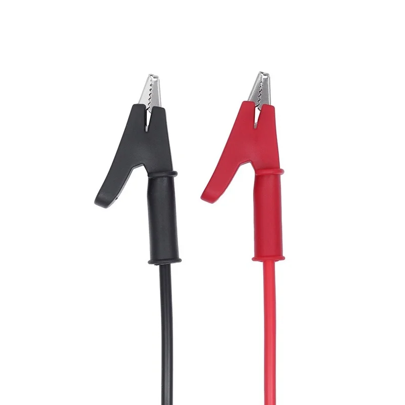 Test Cable Connector 1 Pair 20A Alligator Clip to Banana Plug Test Cable Lead Connector Dual Probe 35mm Crocodile Clip For Multimeter Measure Tool