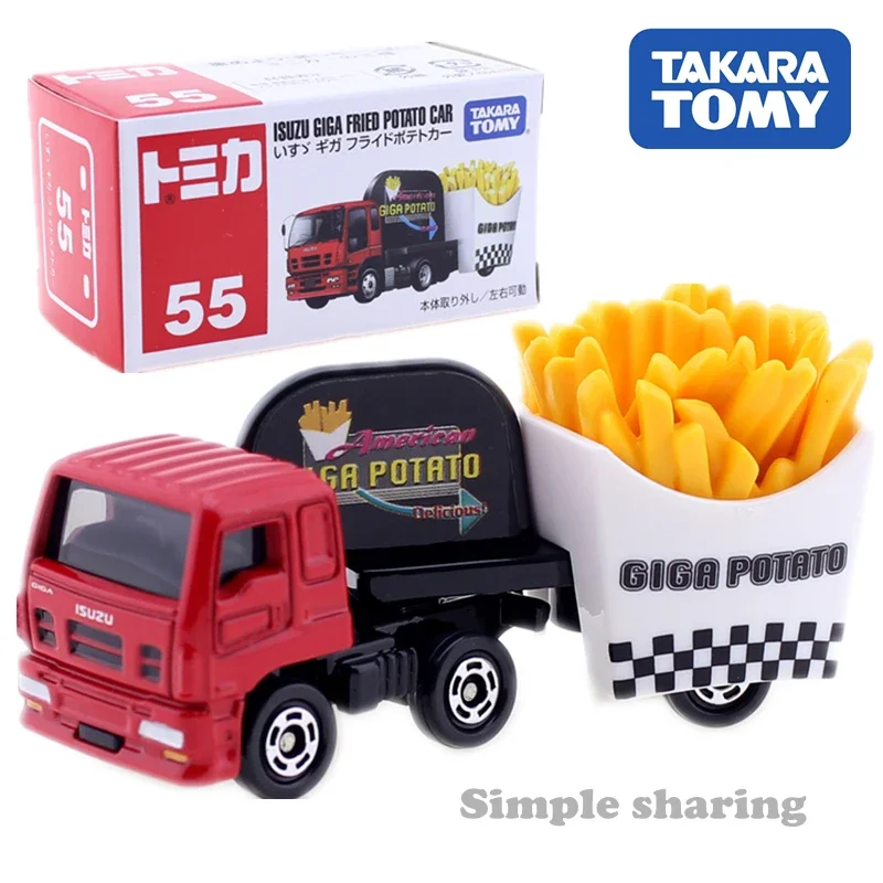 

Takara Tomy Tomica No.55 Isuzu Giga, картофель фри, модель металлического литья под давлением