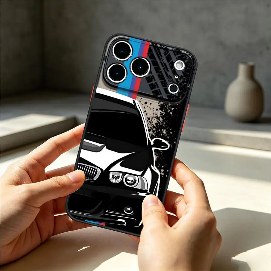 Sports Car Logo Phone Case with Dynamic Power Design