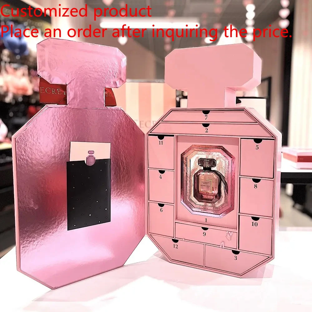 2025.High Quality 12 Day Perfume Shape Gift Box Empty Cosmetic