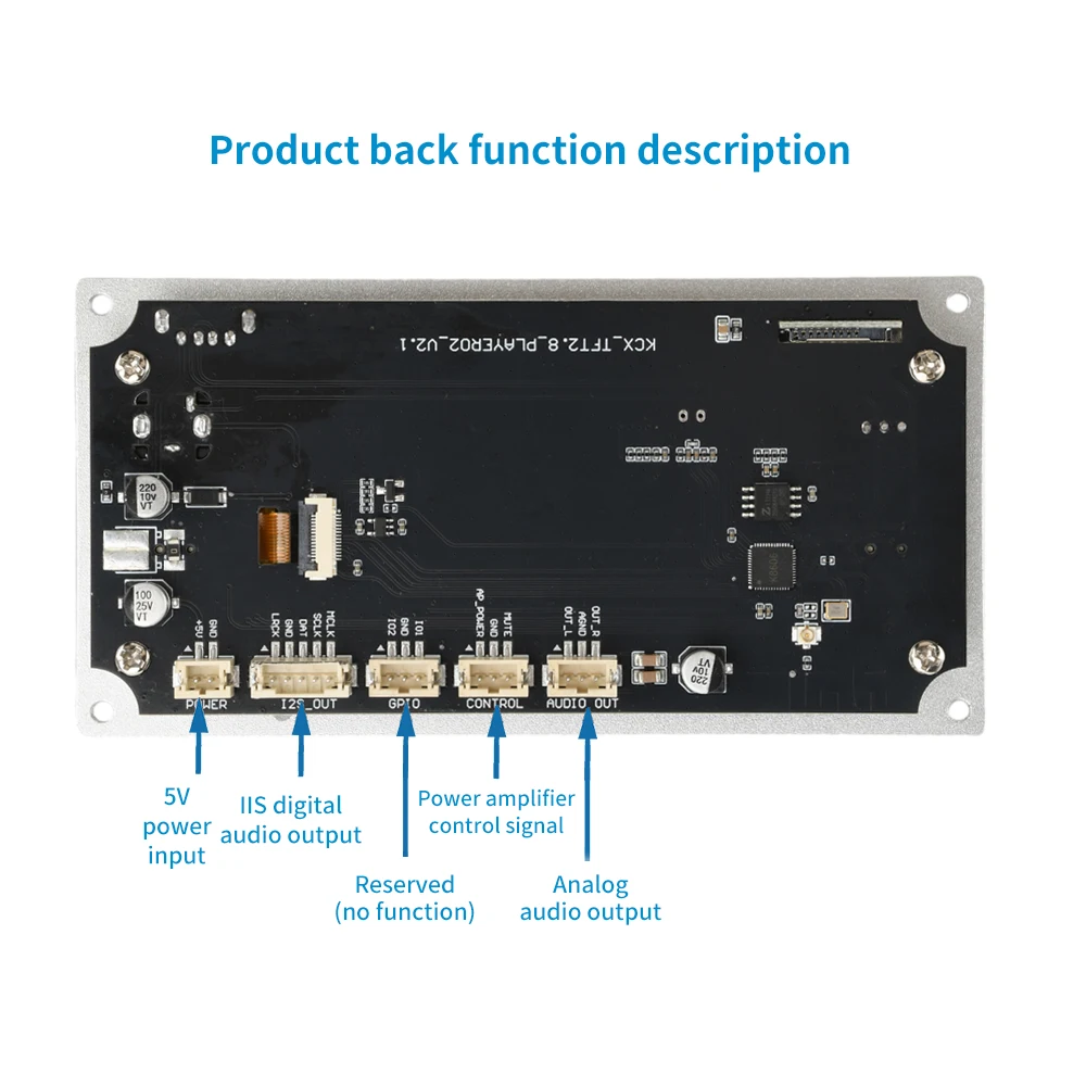 Multifunction Bluetooth Audio Decoder Hi-Fi Stereo Audio Decoder Module Support I2S Digital Output Player Equalizer