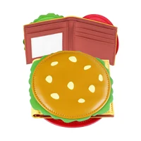 High-Quality 3D Burger Foldable Wallet Fashion Individual Card Holder ID Seat Stylish Compact Money Clip Women Wallet - Image 2
