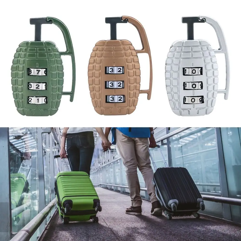 

Zinc alloy 3 Digit Password Lock Security Tool Code Lock Dormitory Cabinet Lock Combination Lock Backpack Zipper Lock Travel