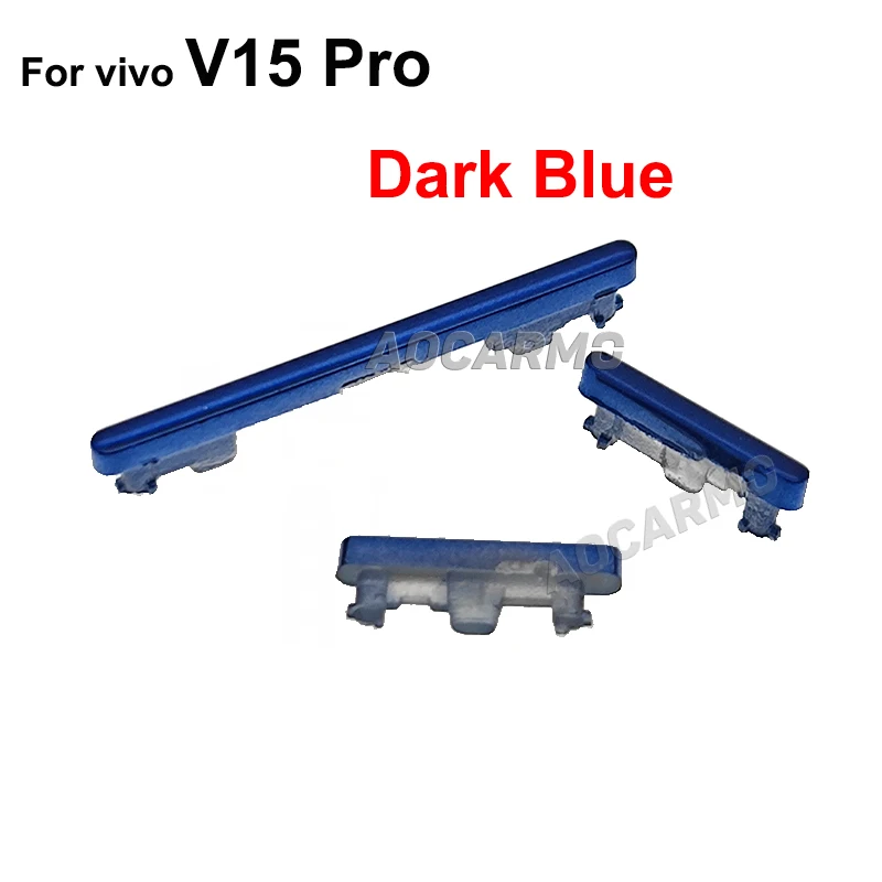 Aocarmo For Vivo V15 V15Pro 전원 켜기/끄기 볼륨 버튼 측면 키 교체 부품