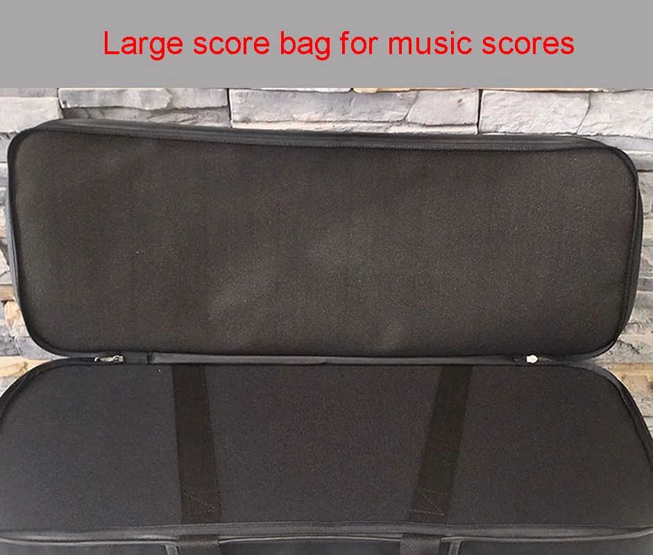 16.5 inch Double Viola Box with Oversized Accessory Box for Shoulder Rest square box waterproof material viola case