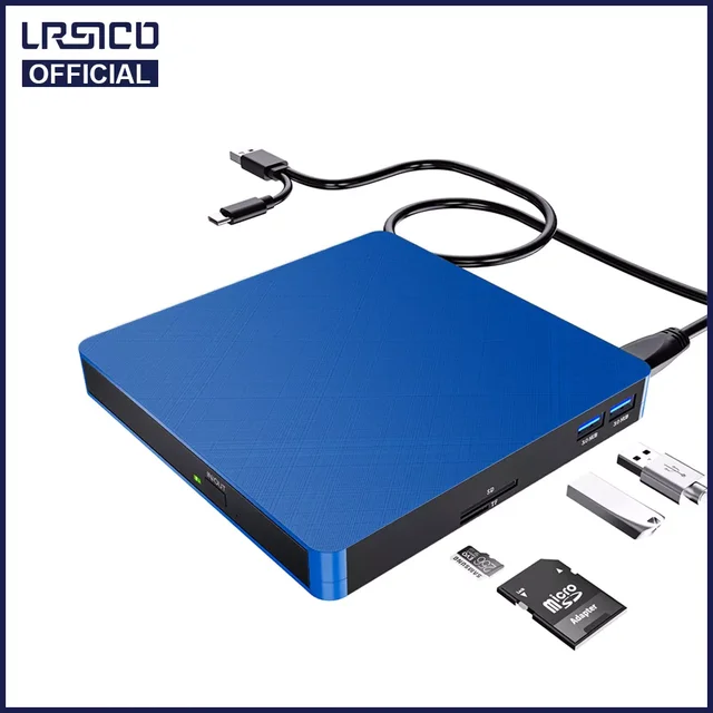 Lecteur DVD externe Type C/USB 3.0 Lecteur DVD CD-ROM Lecteur Graveur  Lecteur Lecteurs optiques Boîtier pour PC Ordinateur portable Bureau -  AliExpress