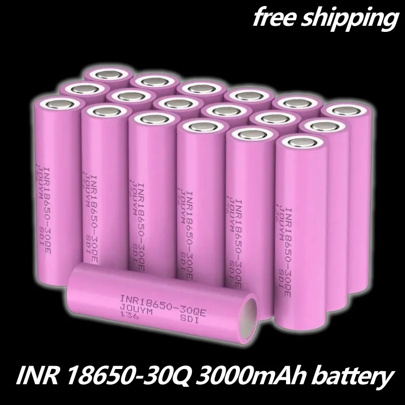 

free shipping Samsung charger 3.7V 3000mAh 18650 30Q 20A lithium-ion battery replacement Samsung external battery