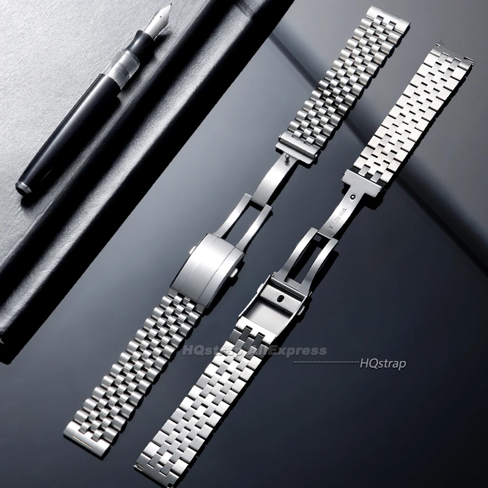 Premium Stainless Steel Bracelet with Quick Release Solid Folding Buckle