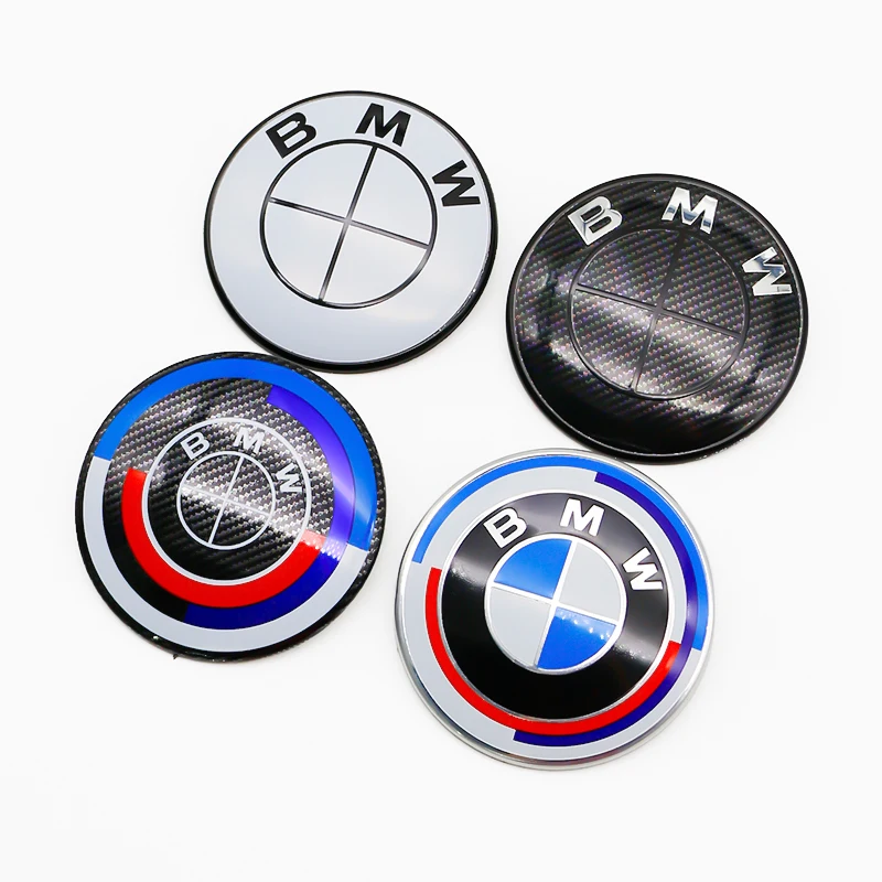 BMW 2 고정형 풋 엠블럼 74mm 82mm 리어 부트 배지 프론트 후드 엠블럼 ABS 로고 (BMW F10 E64 E63 E60 E52 E83 E46 E92 E90 E93 용)