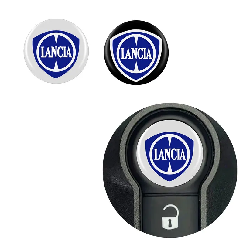 Autocollants 3D Pour Jantes Lancia – Lot De 4 – 60 Mm – Effet Chrome/alloy – Neuf