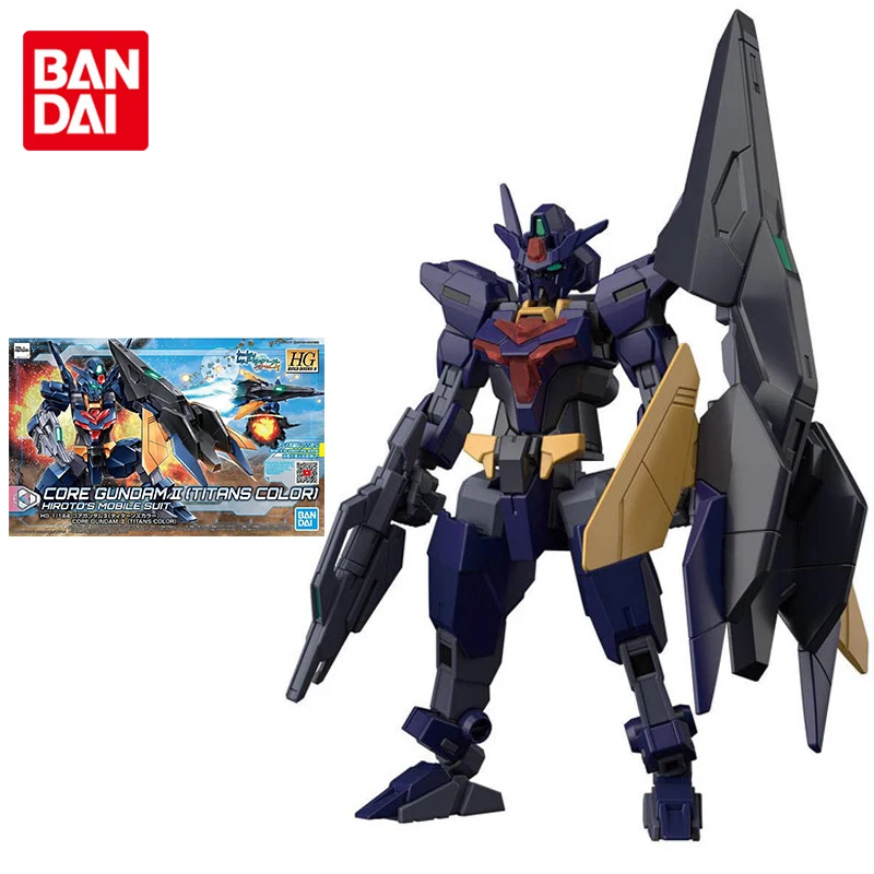 

Bandai Gundam Model Kit Anime Figure HGBD Core Gundam 2 Titans Color Genuine Gunpla Model Action Toy Figure Toys for Children