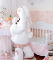 Filles manteau 2025 automne et hiver nouveaux vêtements pour enfants Style coréen fille bébé mignon épaissi en peluche lapin manteau 2