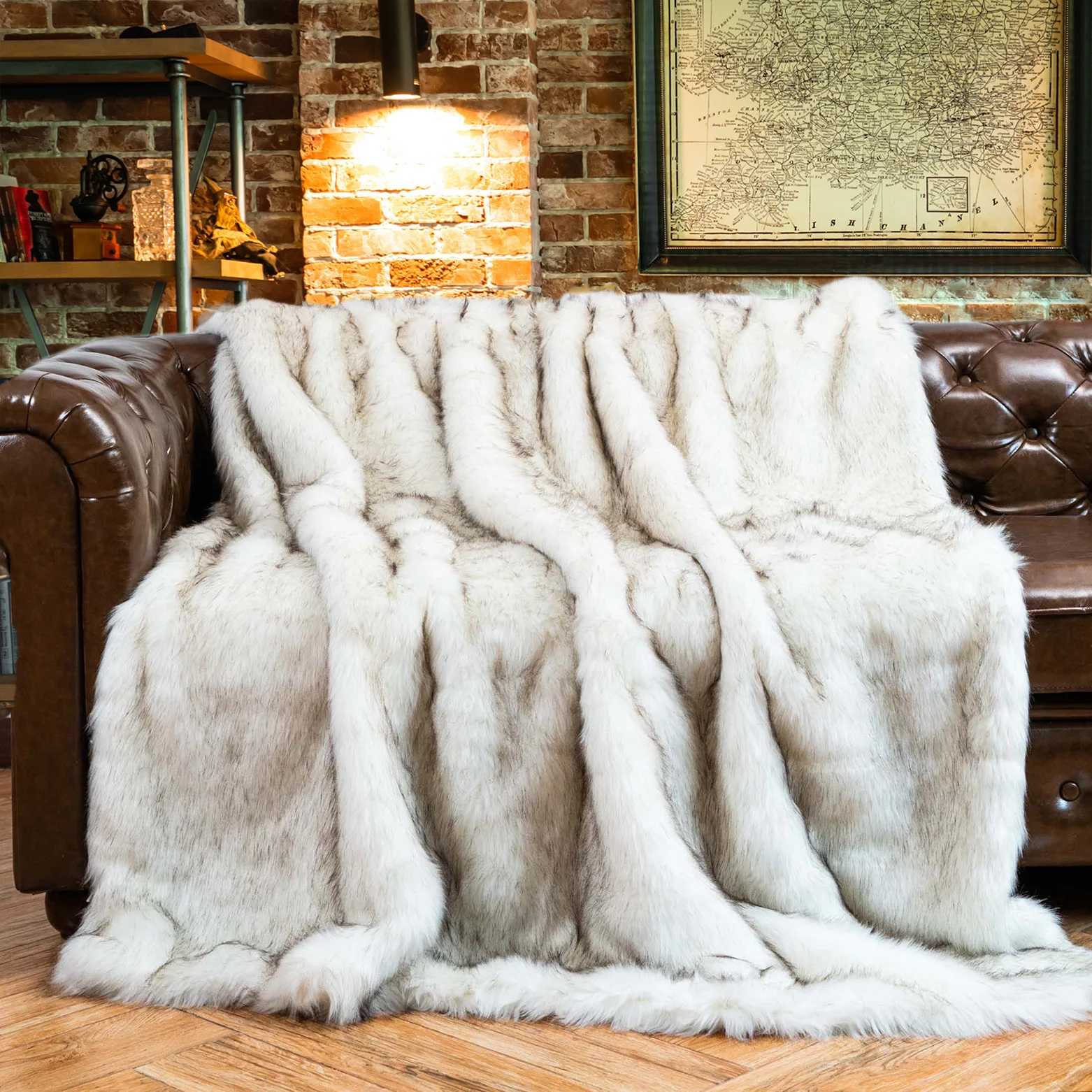 Plaids Blankets Sofa Winter Luxury Plaids Sofa Faux Fur Warm Winter