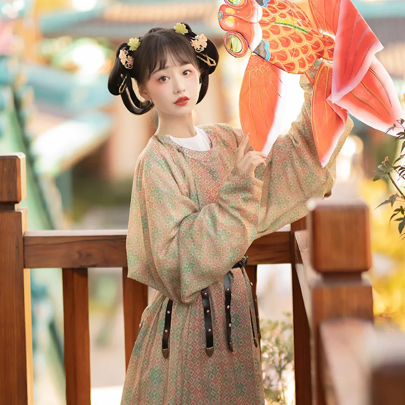 Chinese Hanfu Tang Dynasty Fashion Hanfu Male Modern China Traditional Unisex Women Men Round Neck Robe Cosplay Costume Gown