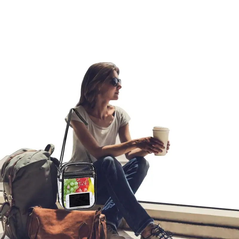Clear Stadium Bag Clear Stadium Bag Purses For Women Men Extra Inside Pocket Crossbody Adjustable Strap For Concert