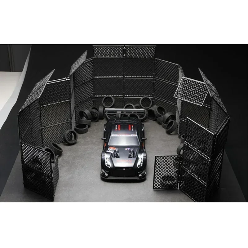 

DIY Remote Control Car Scene Props Assembled Garage Spliced Fence Net for Mosquito Cart Drift Racetrack Peripheral Scene Decorat