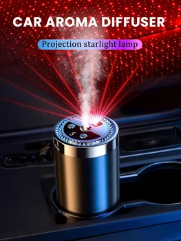 Rechargeable car aroma diffuser, aromatic essential oil, colorful lights, romantic starry sky lights, bedroom gift 1