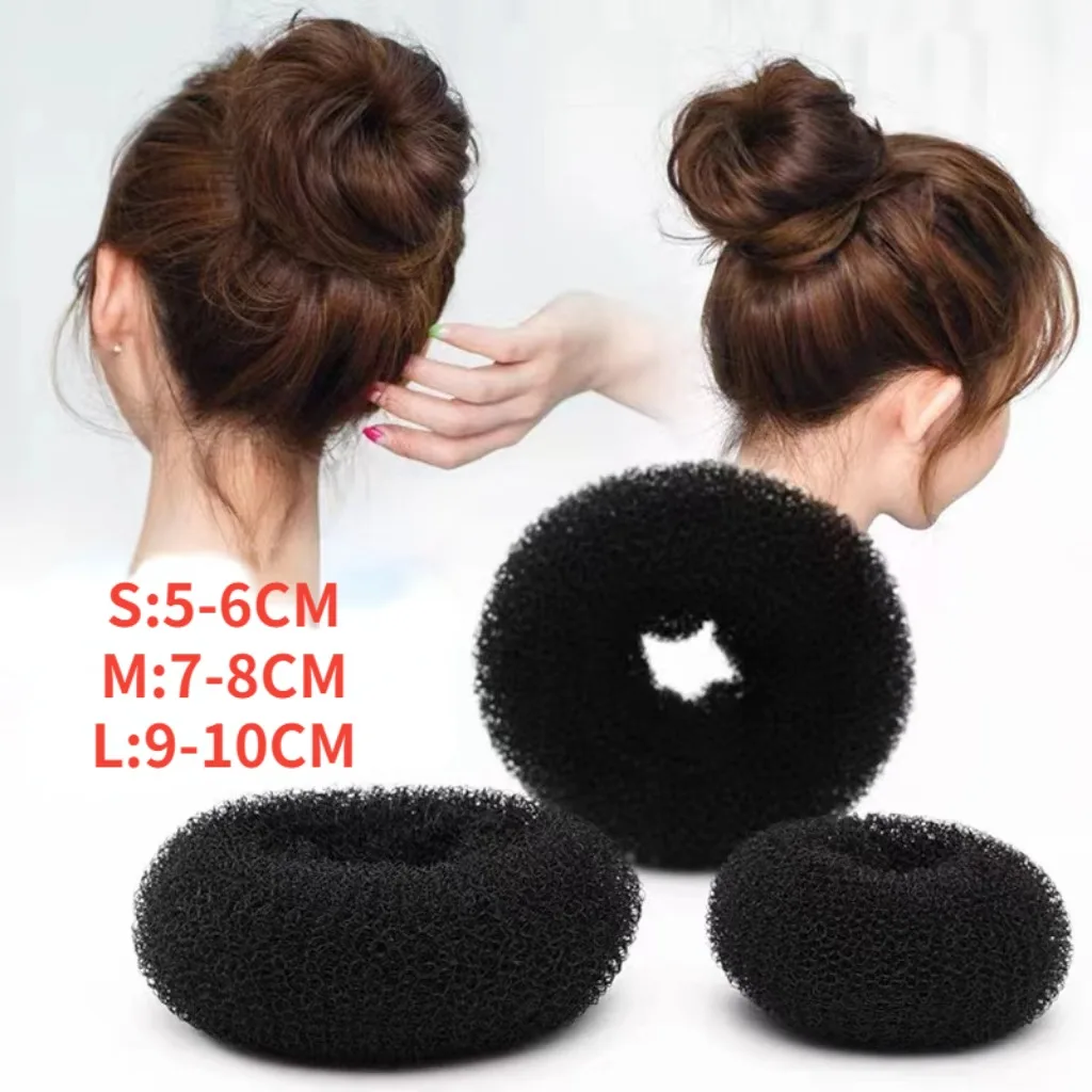 3 Colori Magic Roll Foam Sponge Women Hair Bun Maker Donut Hair Styling Tools Acconciatura Accessori Per Capelli Per Ragazze