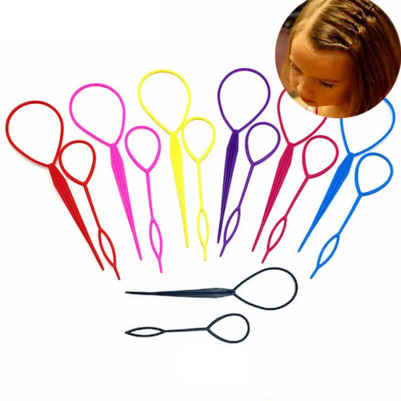 

Ponytail Styling 2pcs Tail Hair Braid Maker Topsy Tool