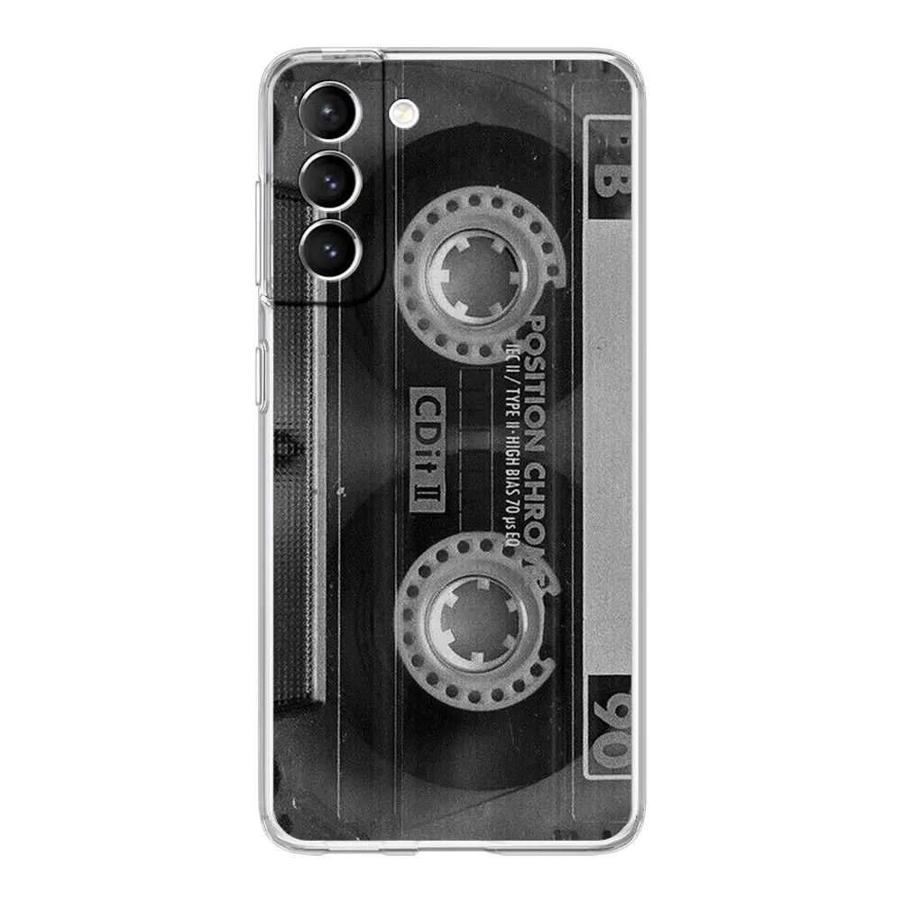 Retro Magnetic Cassette Clear Phone Case Cover