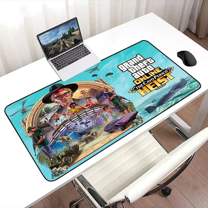 

GTA Extended Pad Computer Mouse Gaming Pc Gamer Cabinet Deskmat Rubber Mat Mausepad Mousepad Mats Accessories Keyboard Mause Xxl