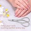 1Pcs Professional Nail Cutter Scissors Eyebrows Eyelash Multi-purpose Curved Blade Manicure Pedicure Fingernail Toenail Clipper 3