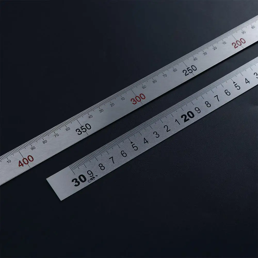 Office Stainless Steel Measuring Tool School Supplies Metal 90 Degree Ruler Straight Ruler 90 Angle Ruler L Shape Ruler